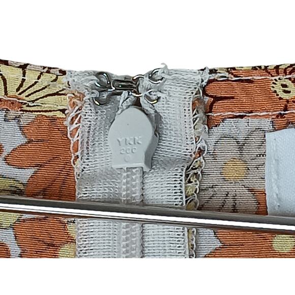 Faithfull the Brand Floral Mini Dress Puff Sleeve Boho Cottagecore M - Picture 9 of 14